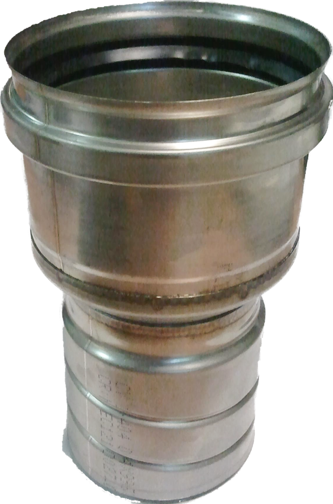22086  NorFlex rookgasafvoer koppelstuk starre buis diameter  80mm mof - diameter 50mm flexibel (NF-5)