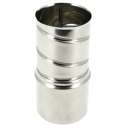 [22012] 22012  NorFlex rookgasafvoer koppel verloopstuk starre buis diameter 60mm spie - diameter 50mm flexibel (ottoseal gebruiken)