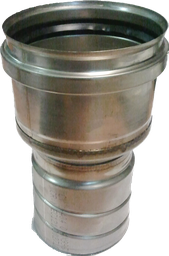 [22086] 22086  NorFlex rookgasafvoer koppelstuk starre buis diameter  80mm mof - diameter 50mm flexibel (NF-5)