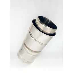 [22228] 22228  NorFlex rookgasafvoer koppelstuk diameter  50mm flex /flex (dubb.rand=onderzijde;Ottoseal gebruiken!)
