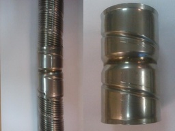 [22230] 22230  NorFlex rookgasafvoer koppelstuk diameter  80mm flex / diameter  80mm flex