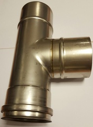 [22282] 22282  NorFlex rookgasafvoer CRA T-stuk 90°+ EPDM-ring diameter 80
